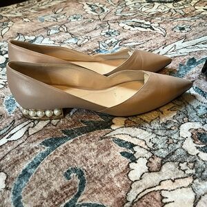 Nicholas Kirkwood Pink Casati Pearl Ballet Flats Size 39.5
